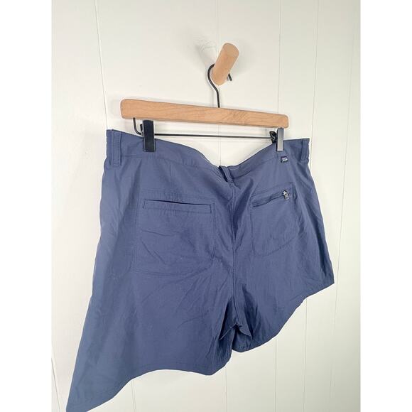 Patagonia Womens Quandry Nena Hiking Shorts Plus Size 16 Navy Blue 5" - Picture 10 of 12